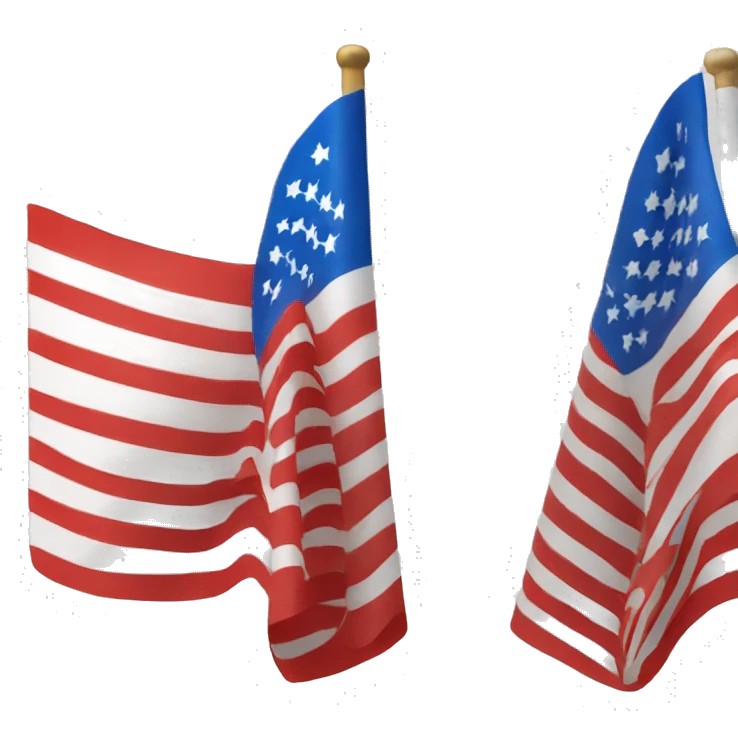 white blue red striped flag emoji