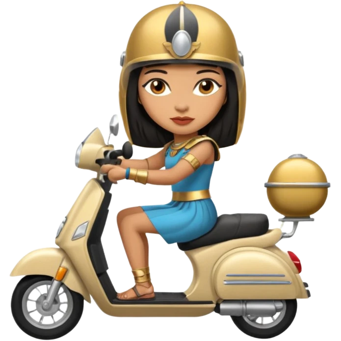 cleopatra drive scooter emoji