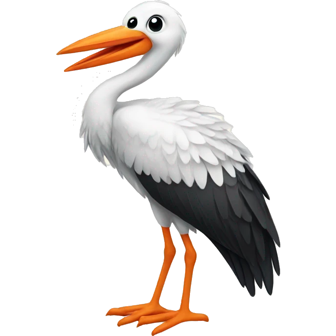loving stork emoji