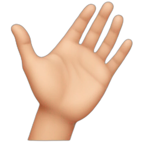 Hand heart emoji