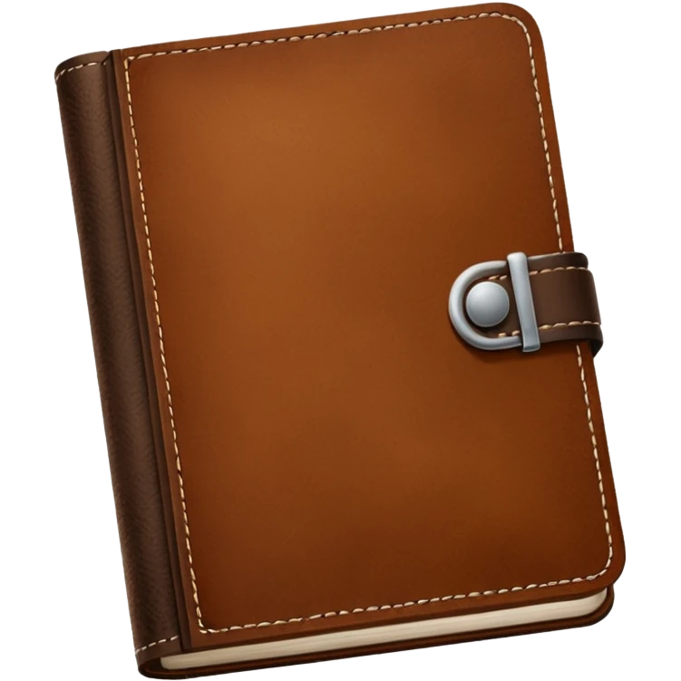 Brown cowhide journal emoji