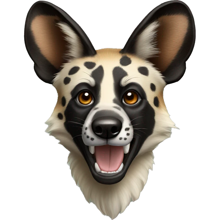 African wild dog emoji