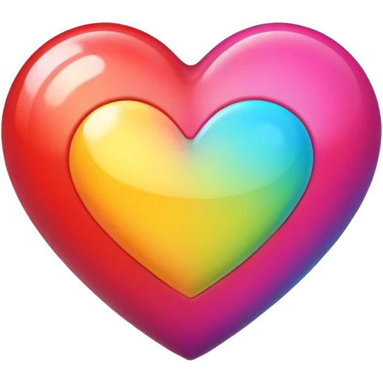 Cœur multicolore  emoji
