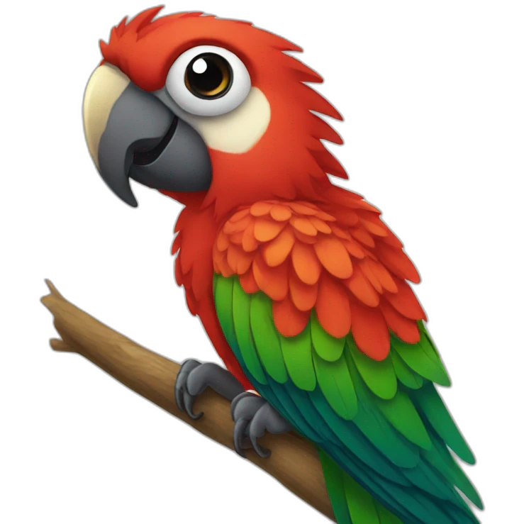 Bold parrot emoji