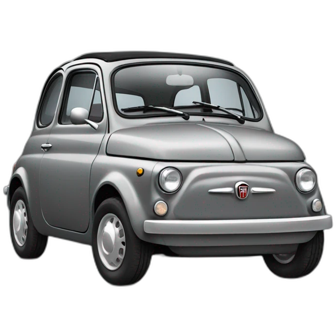fiat 500 grigia  emoji