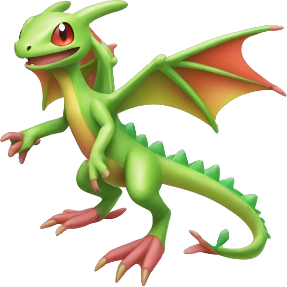 Full body shiny Flygon-grovyle emoji