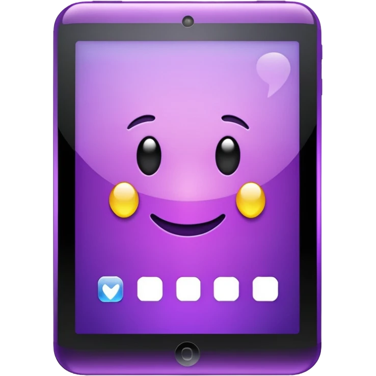 glitter purple tablet emoji
