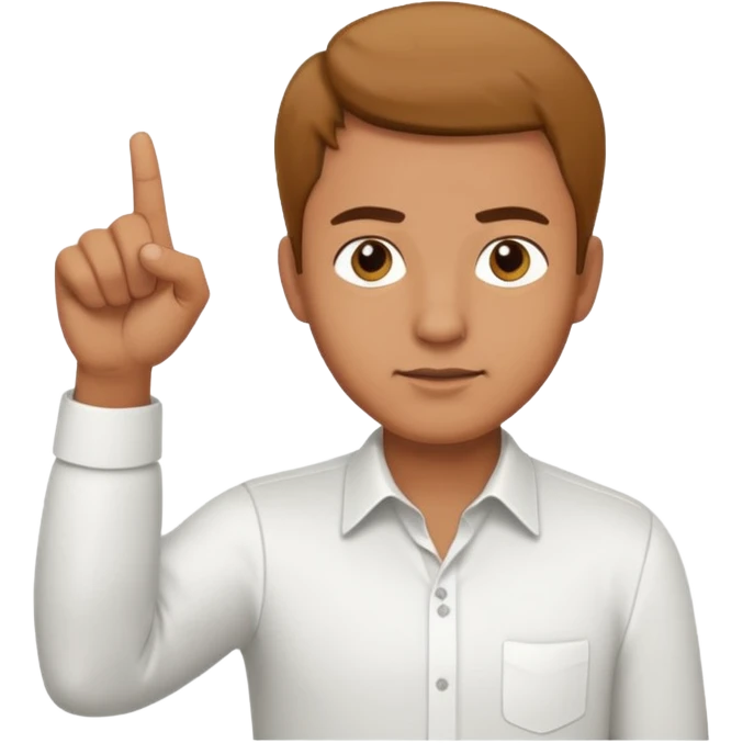 man pointing down emoji