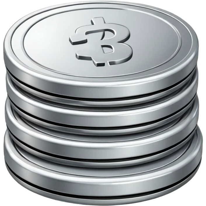 a stack of three coinsa stack of two coins emoji