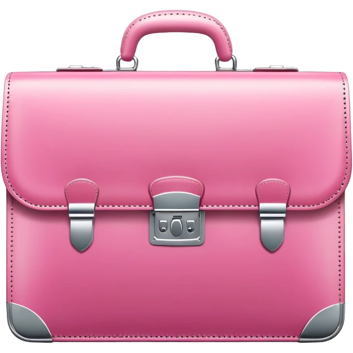 pink business briefcase iOS style emoji