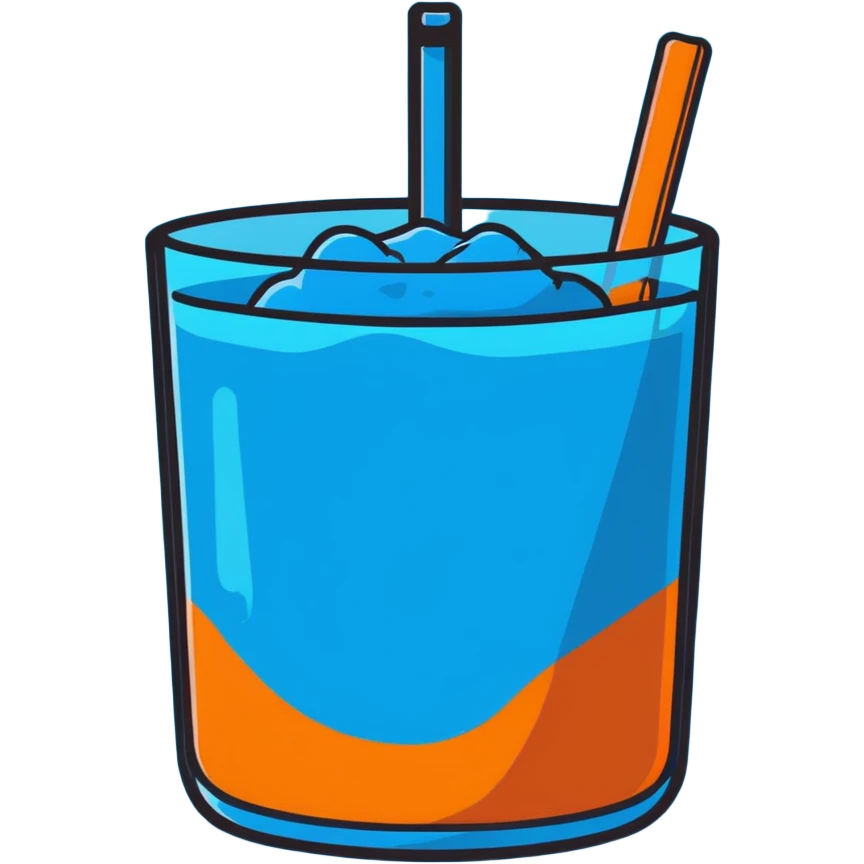 Blue slushy  emoji