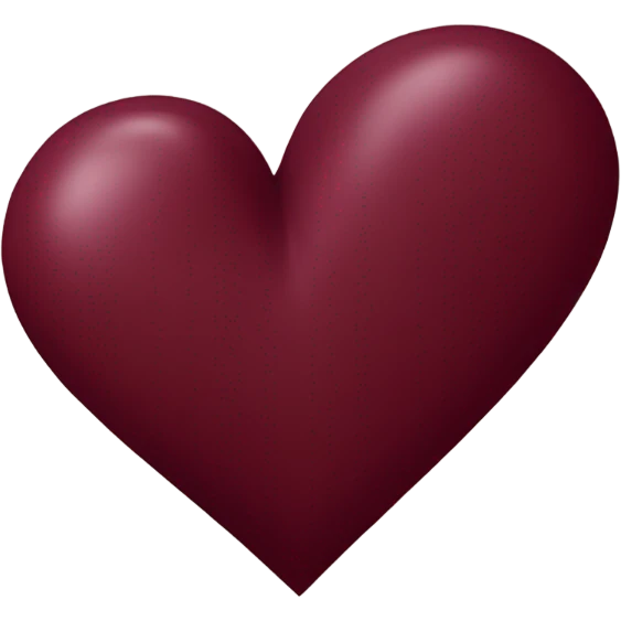 Burgundy heart emoji