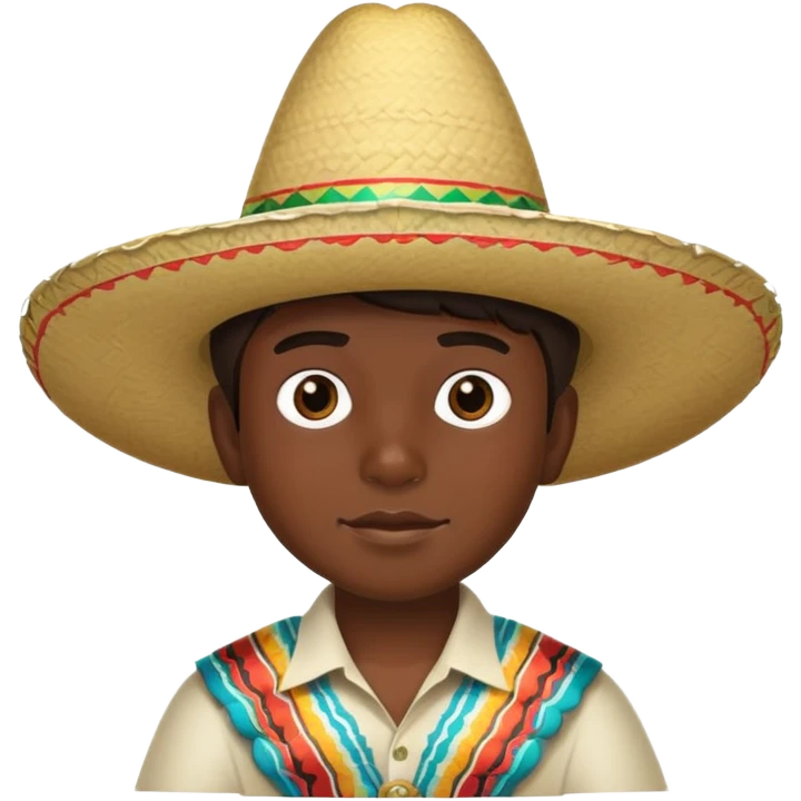 Mexico boy in sombrero emoji