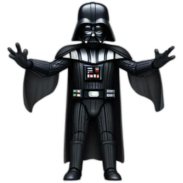 Darth vader desperate hands in the air emoji