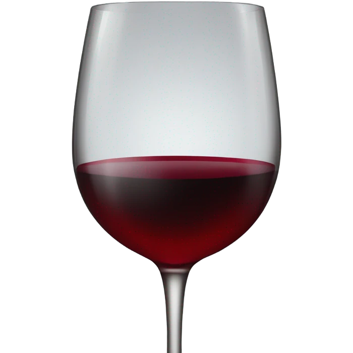 Red Wine glass with red lipstick stain  emoji