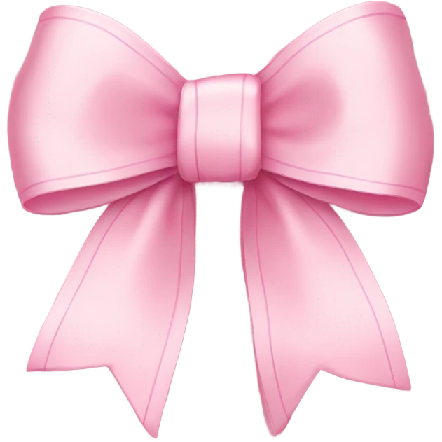light pink ribbon bow emoji