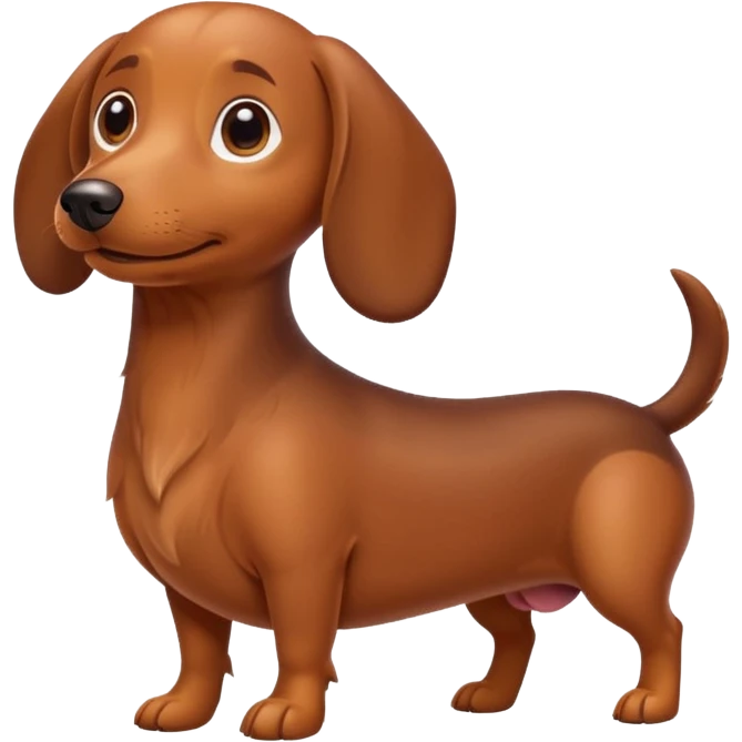 cute wiener dog emoji