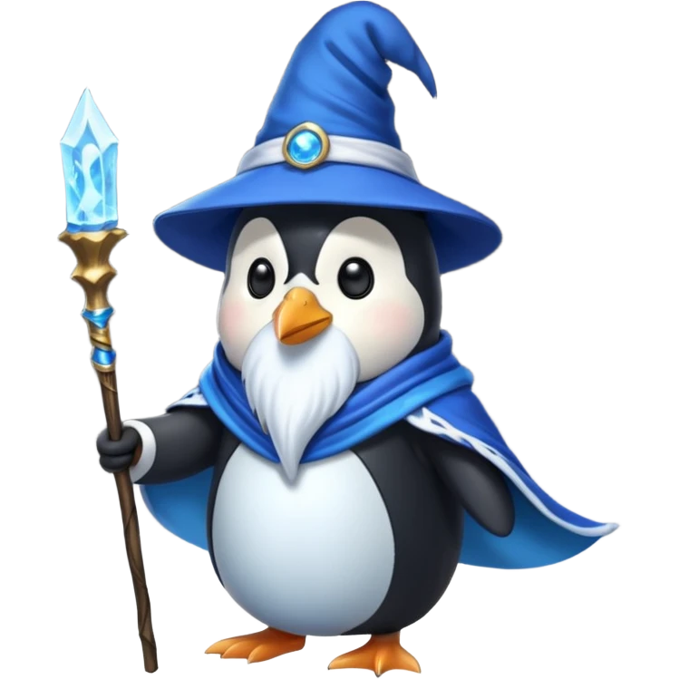 Penguin Wizard emoji
