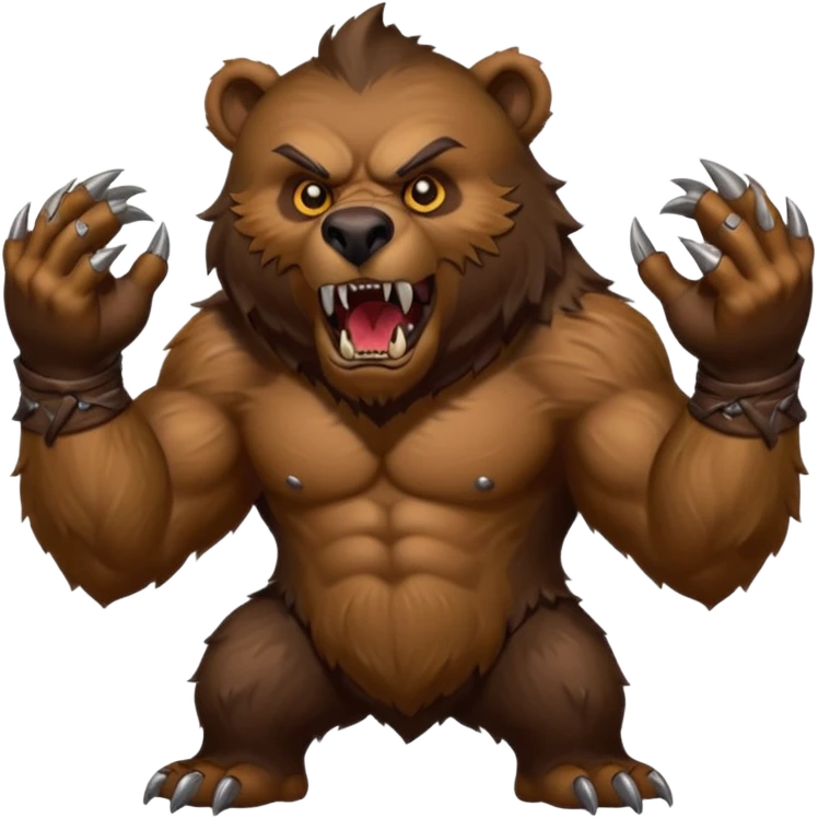 world of warcraft werebear with claws out emoji