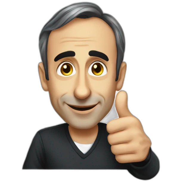 Éric Zemmour giving a thumbs up emoji