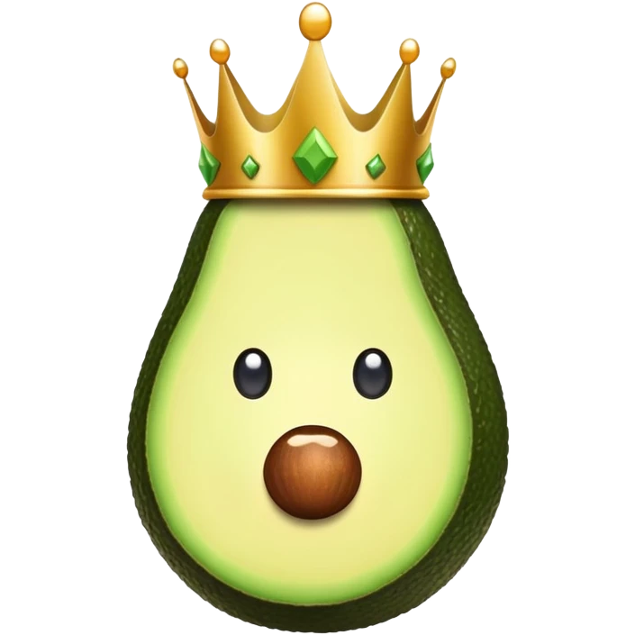 Avocado with a crown emoji