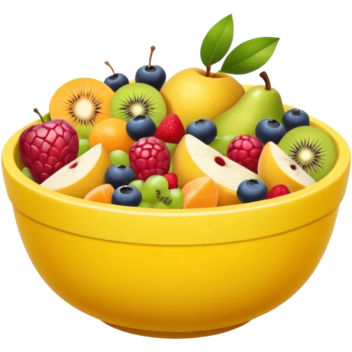 fruit salad yellow bowl emoji