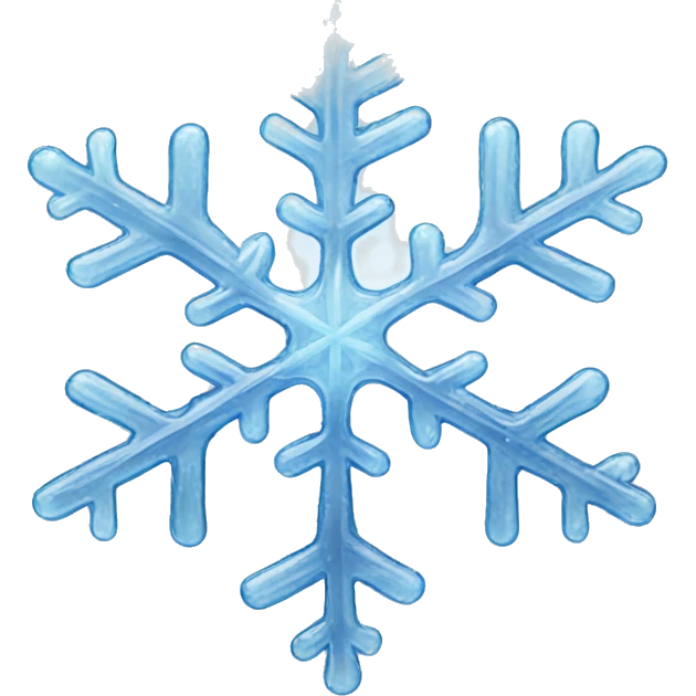 glass snowflake emoji