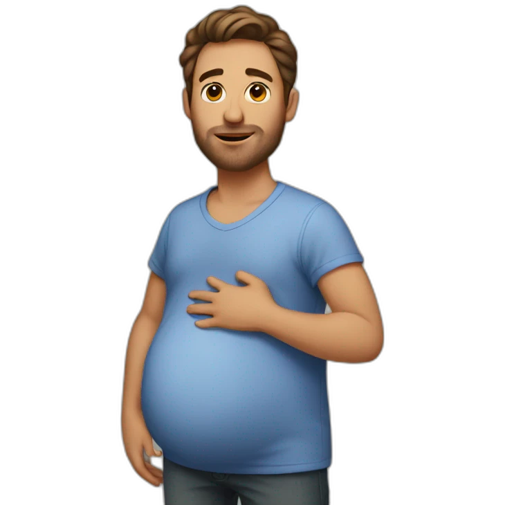 Pregnant man emoji