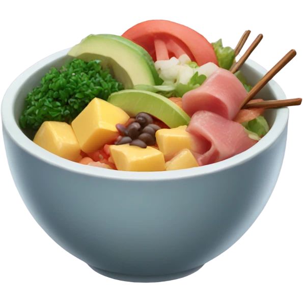 Poke bowl emoji