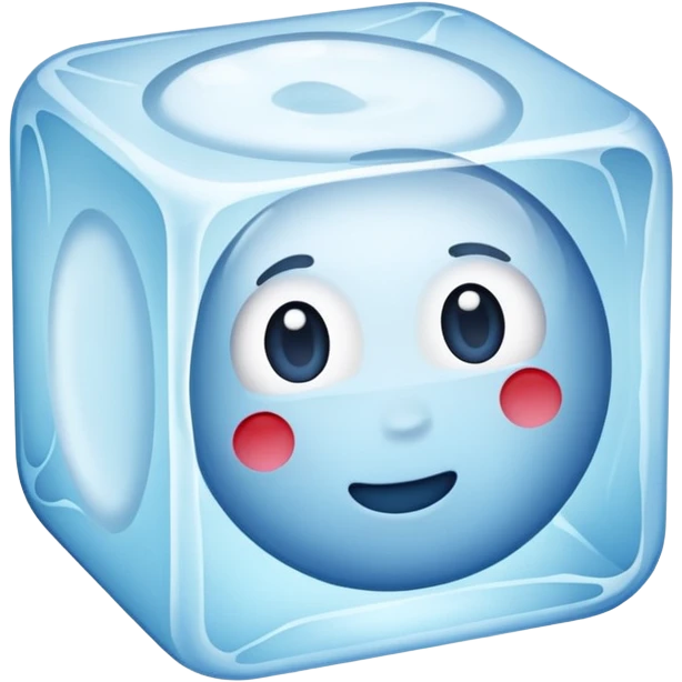 just one circle ice cube emoji