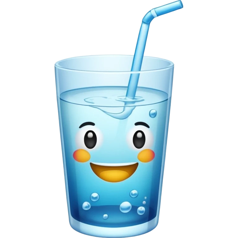 copo com água com gás emoji