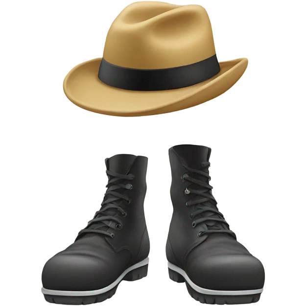 Foot with a hat on each toe  emoji