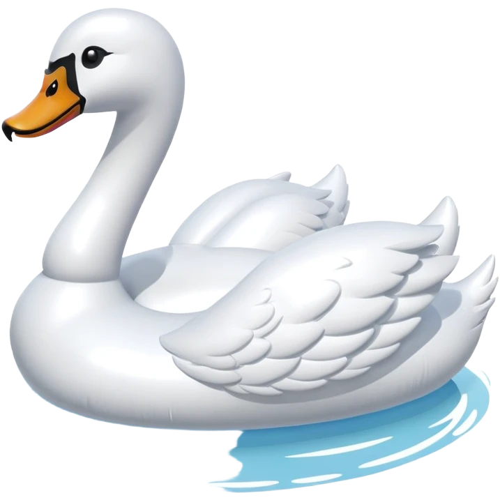 swan pool inflatable emoji