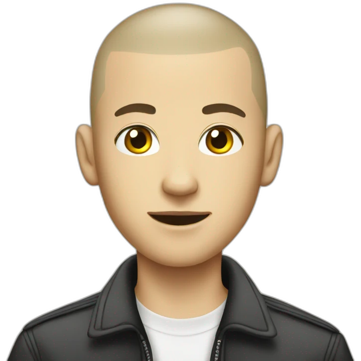 skinhead young guy emoji