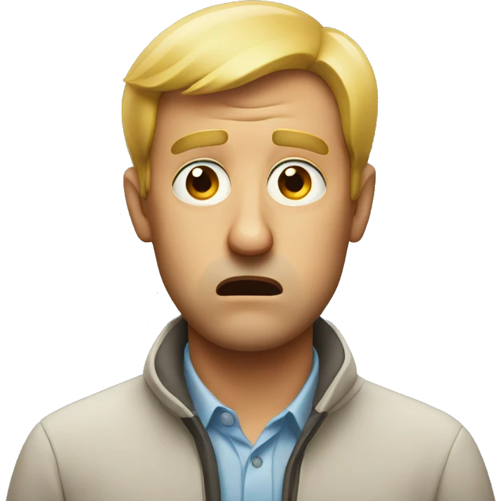 confused man emoji