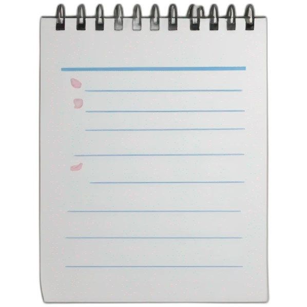 notepad for plans emoji