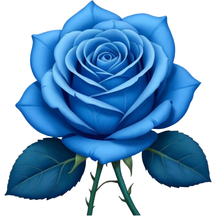 blue rose emoji