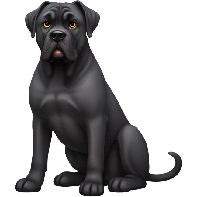 Cane corso sitting emoji