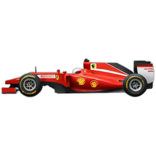 F1 ferrari lateral view emoji