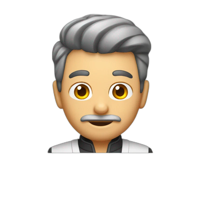 hombre calvo cocinando emoji