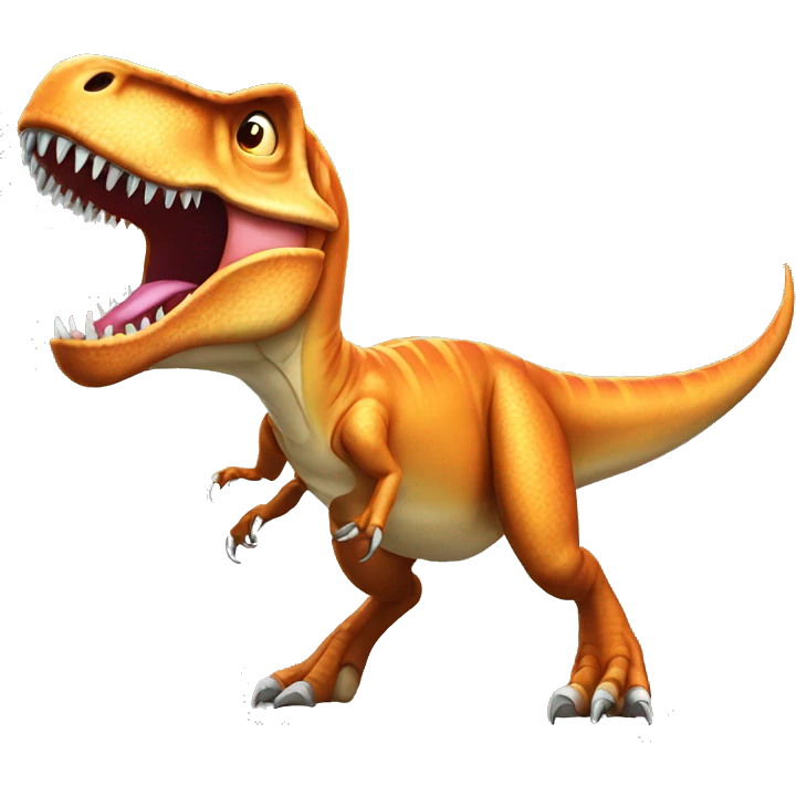 T rex with earspod emoji