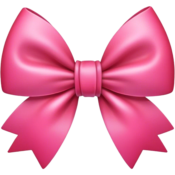 Red/pink cute bow emoji