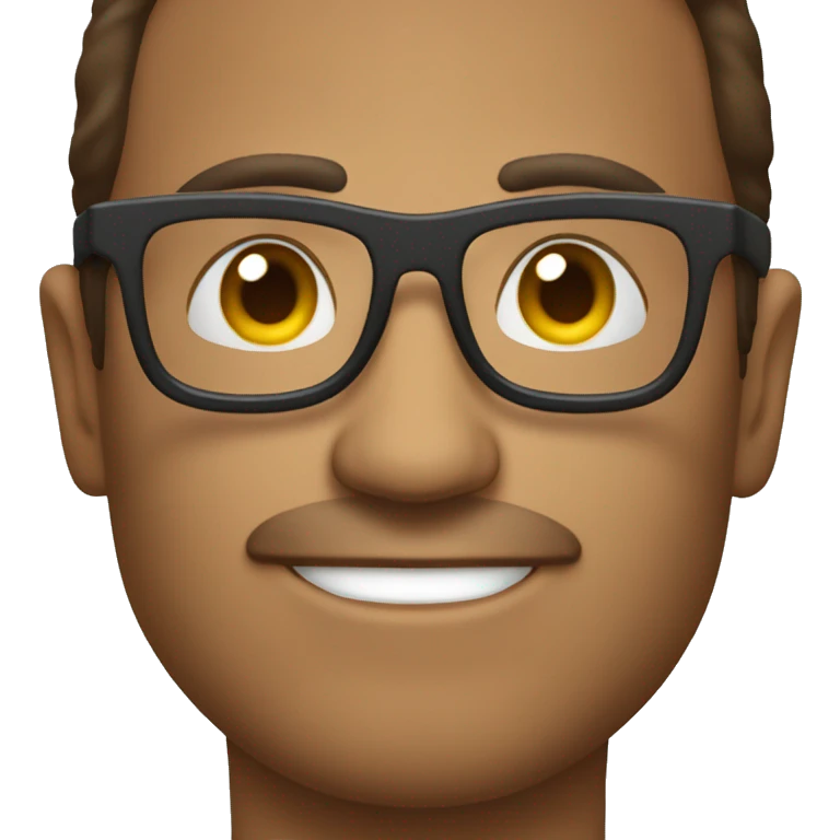 Chico con lentes  emoji