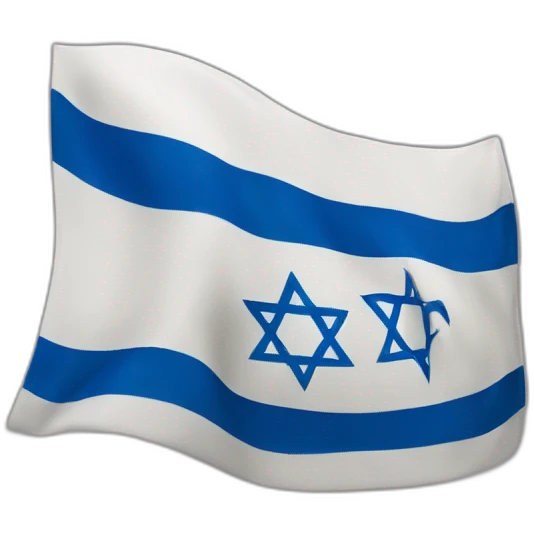 Israel flag in animation emoji