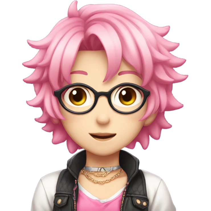 Astolfo femboy anime character with pink hair emoji