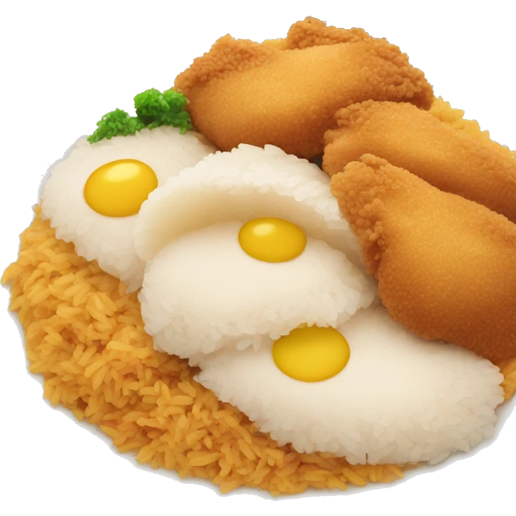 Chicken katsu kari rice emoji