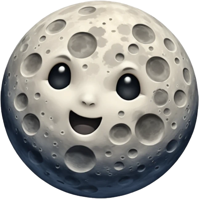 moon on the sky background emoji