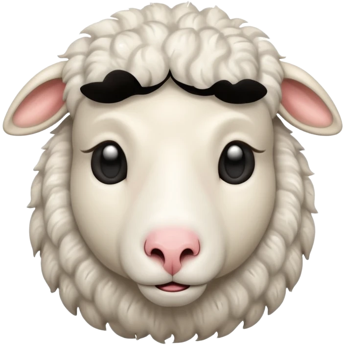 Sad crying sheep emoji