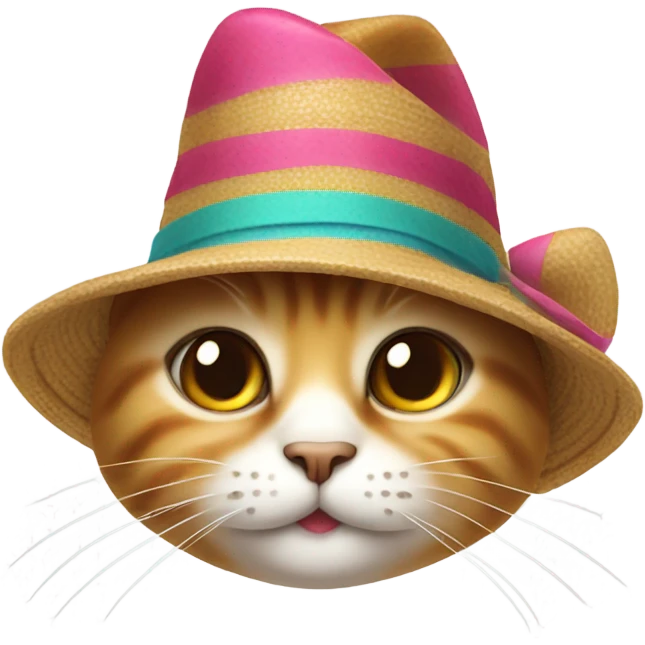 cat wearing a hat emoji