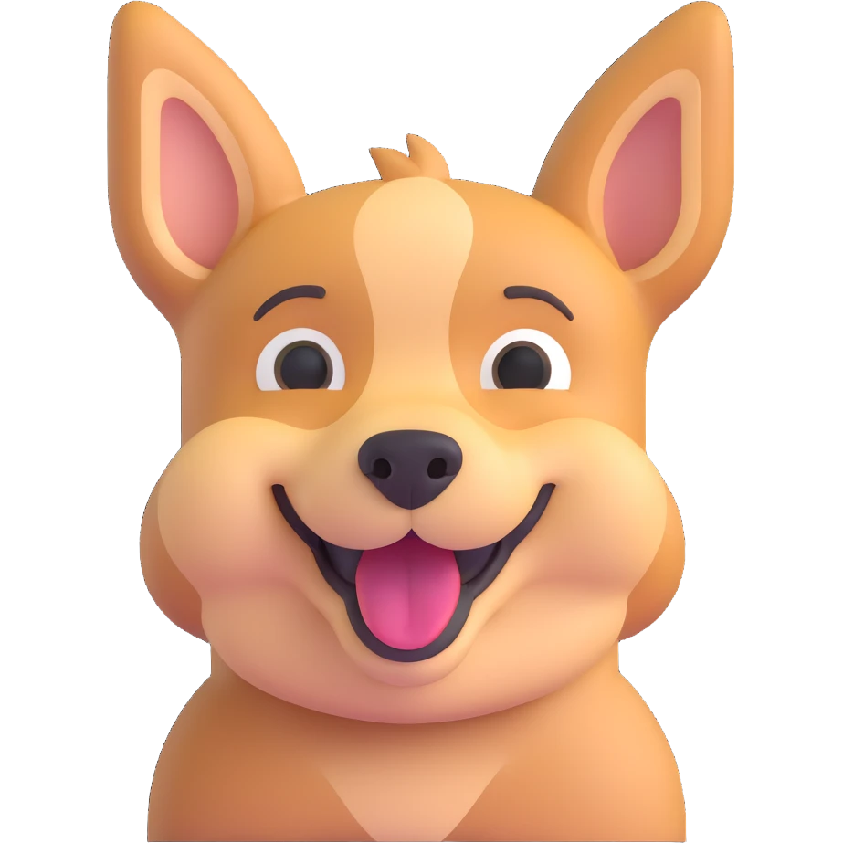 happy dog emoji